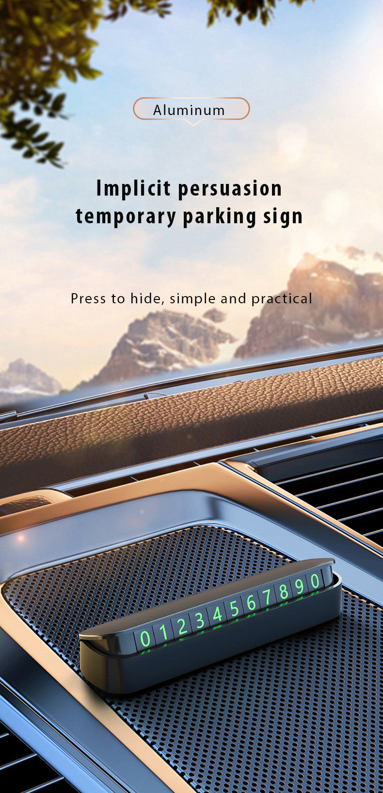 臨時駐車許可証プレート