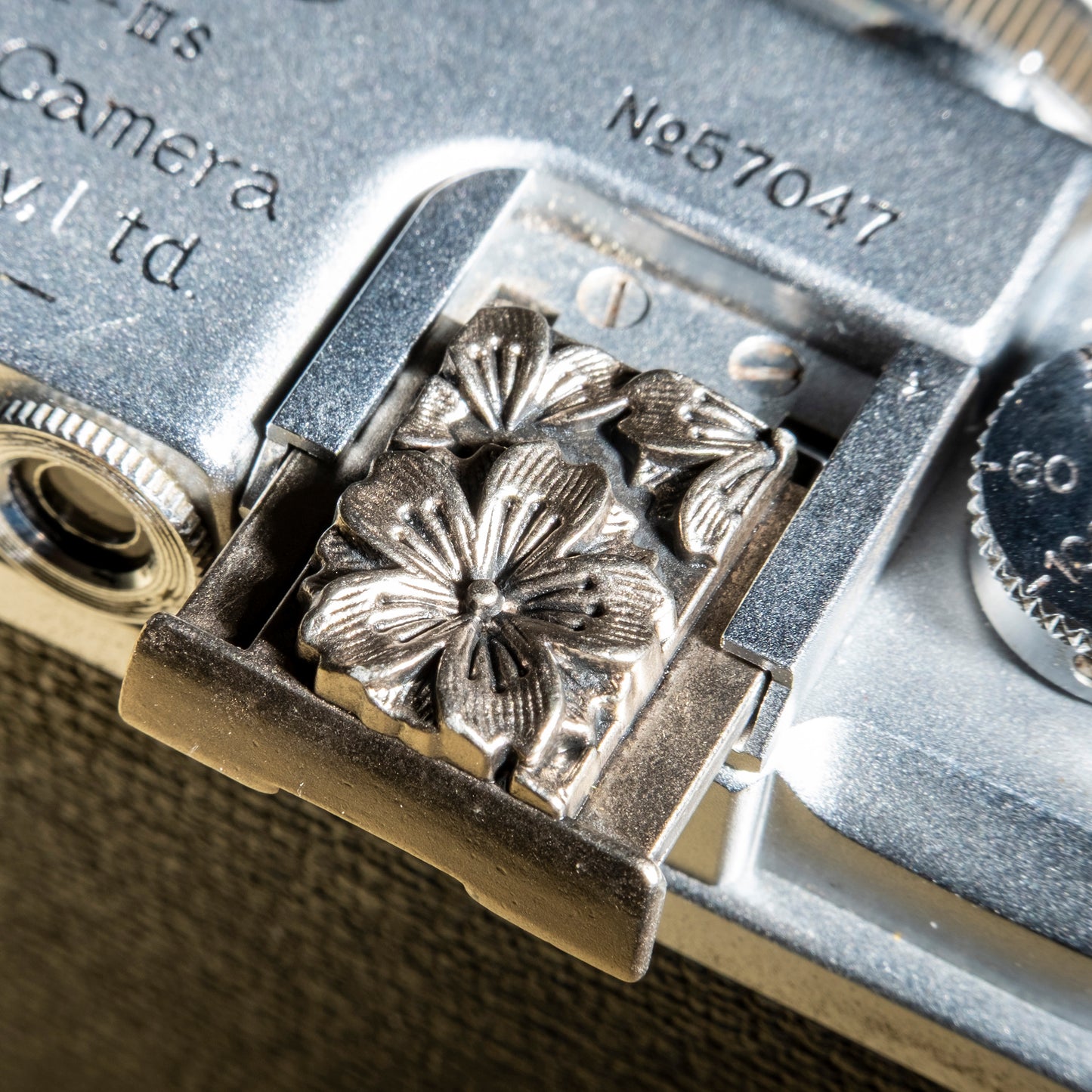 Embossed Cherry Blossom Pattern Camera Hot Shoe Cover - starcopia design store