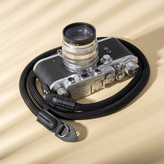 Classic Nylon Round Camera Strap Black