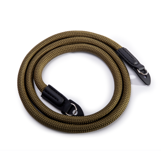 green camera strap