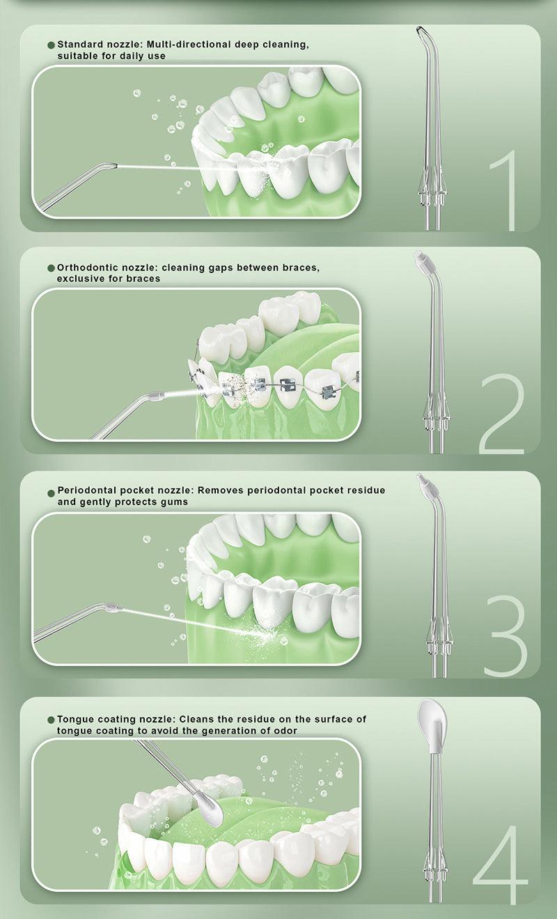 Irrigatore orale portatile per denti