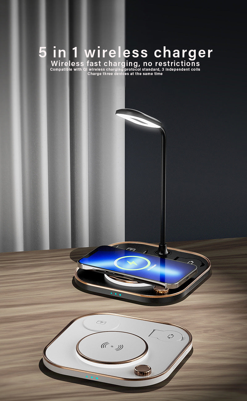 Table Lamp with 15W Quick Wireless Charger