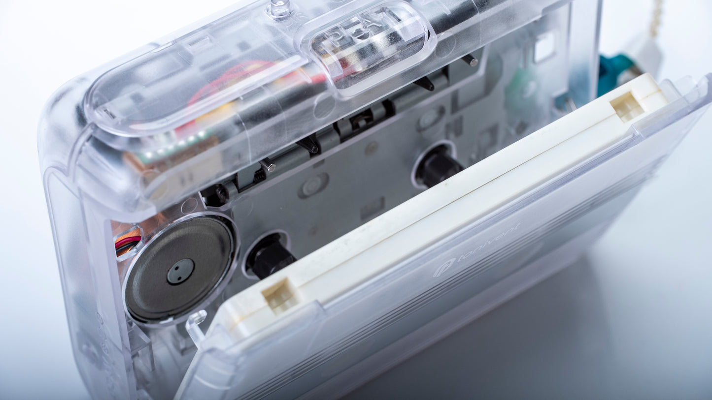 Portable Transparent Cassette Player