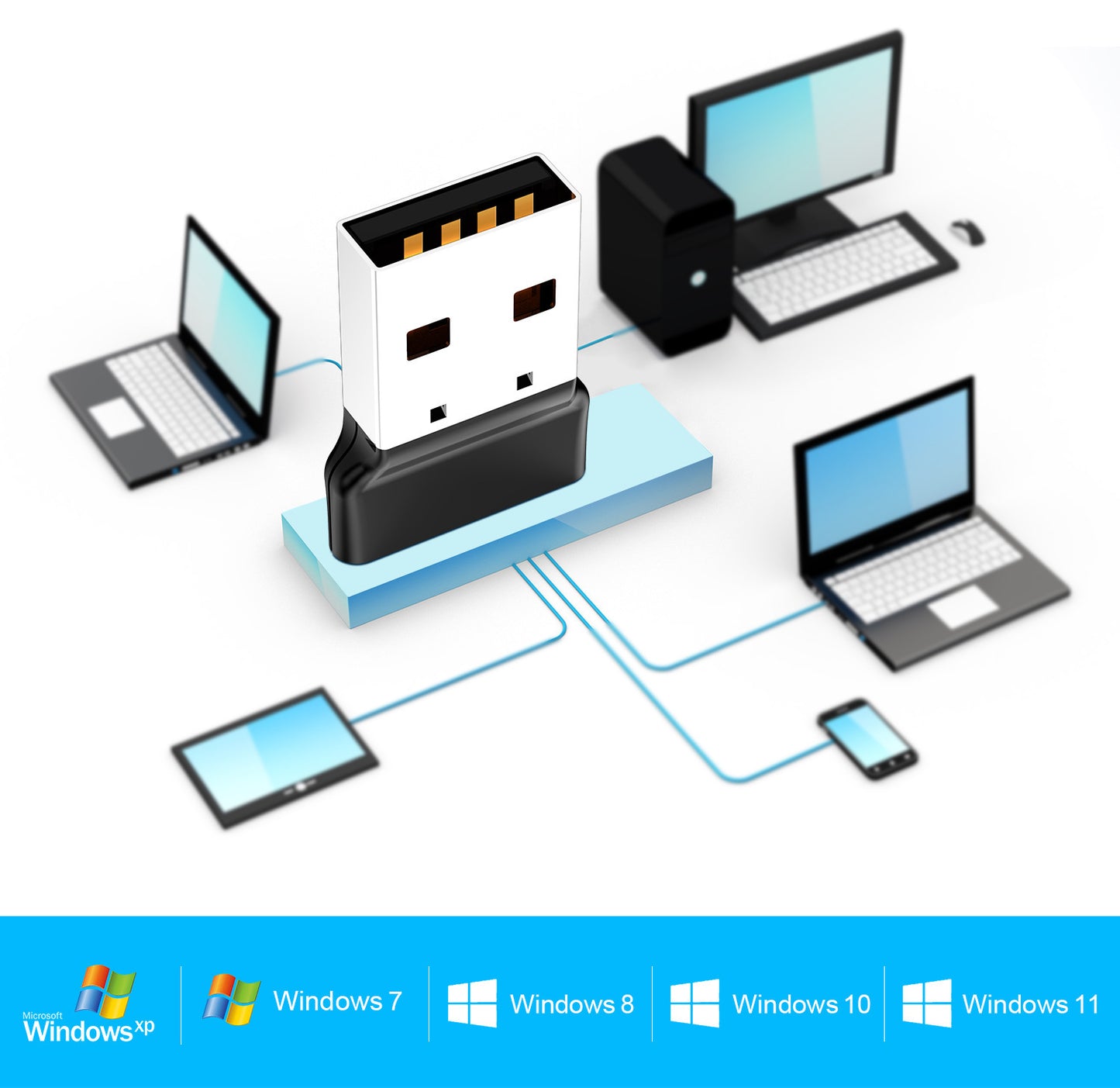 USB Bluetooth 5.4 Audio Receiver Adapter