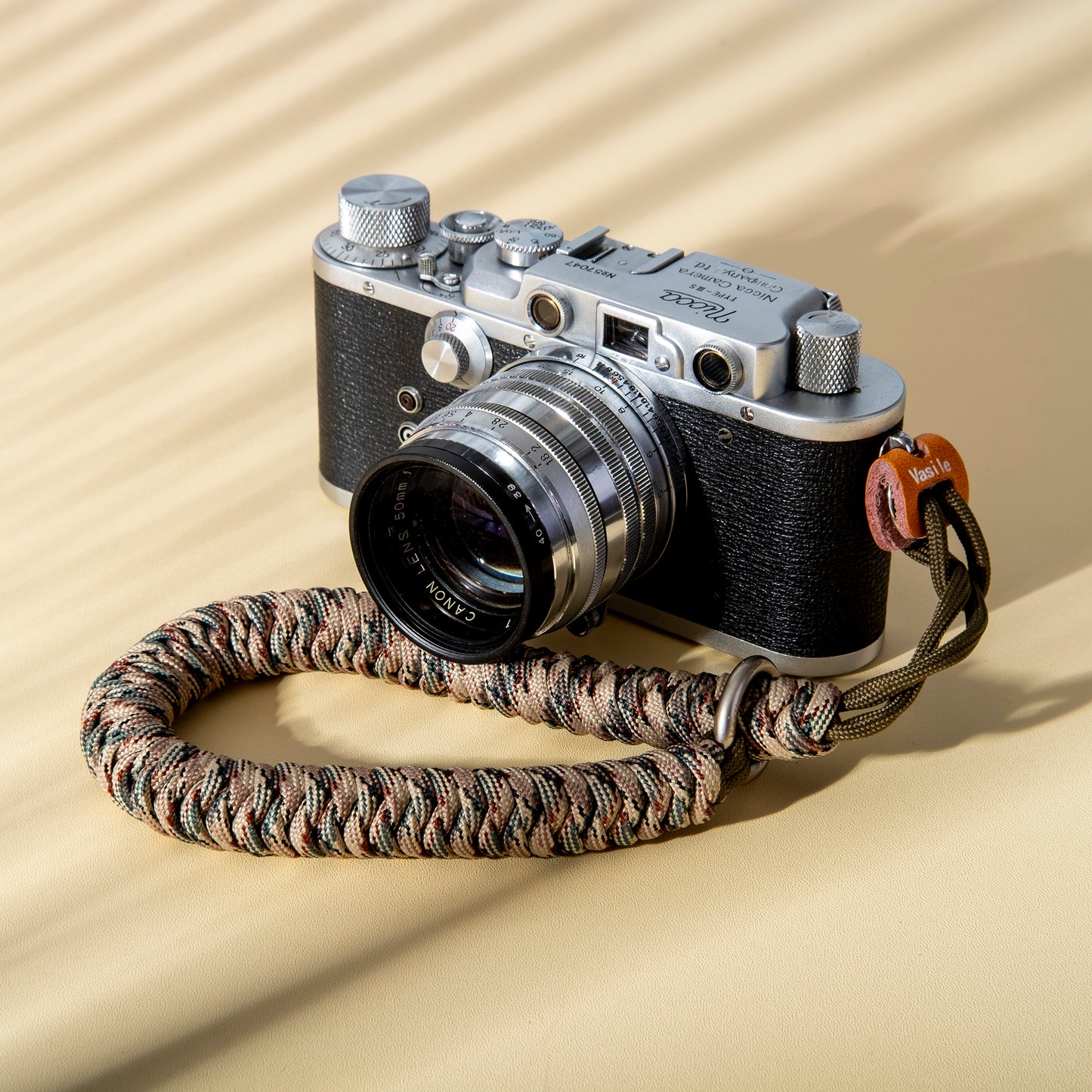 Lightweight Durable Camera Wrist Strap Camouflage Green