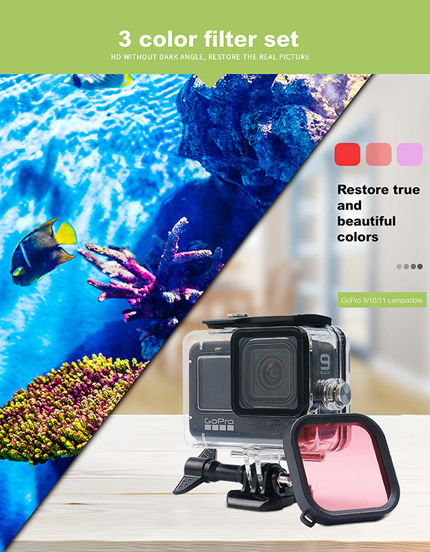 3 color filter set for GoPro 9/10/11 compatible - starcopia design store