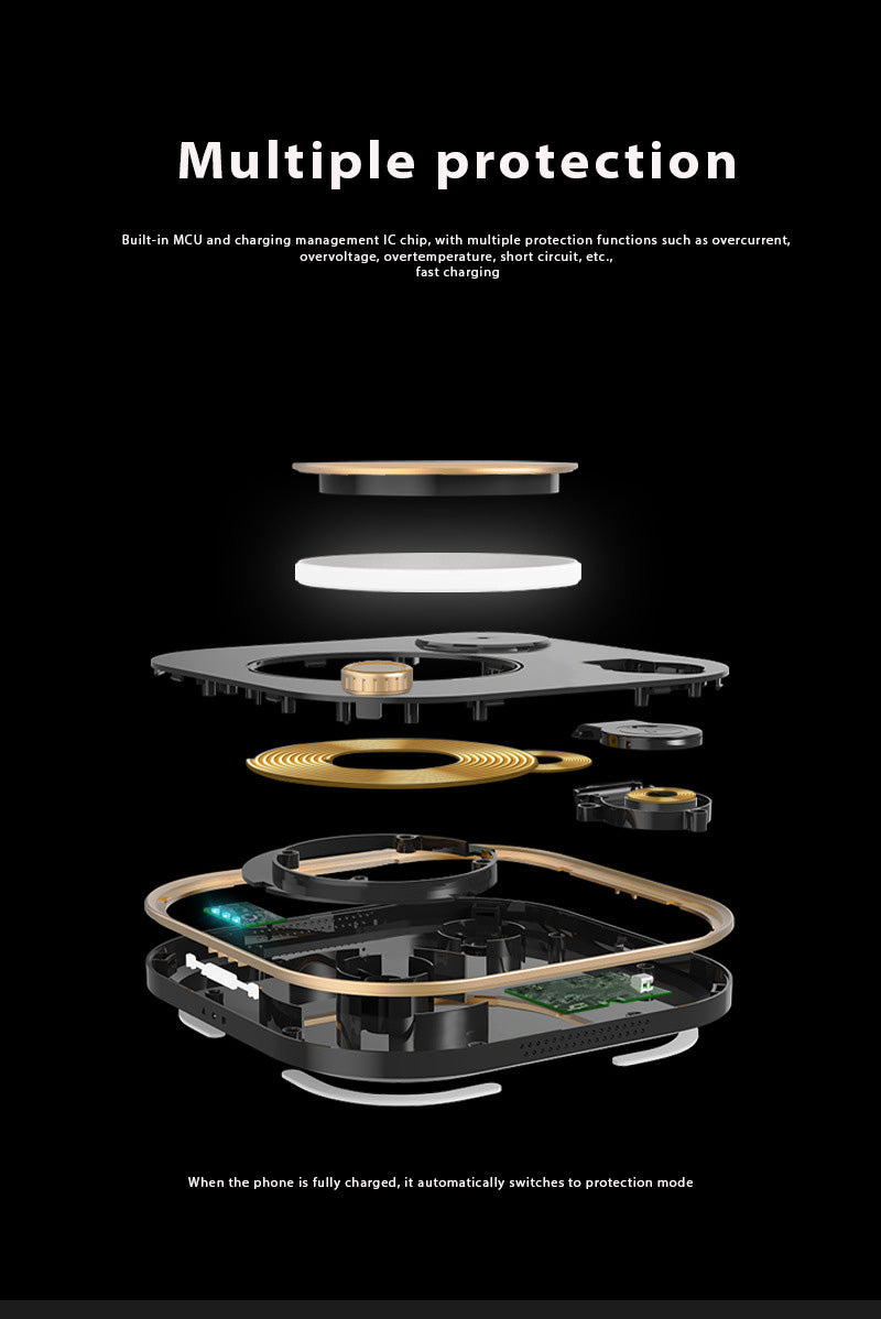 Table Lamp with 15W Quick Wireless Charger