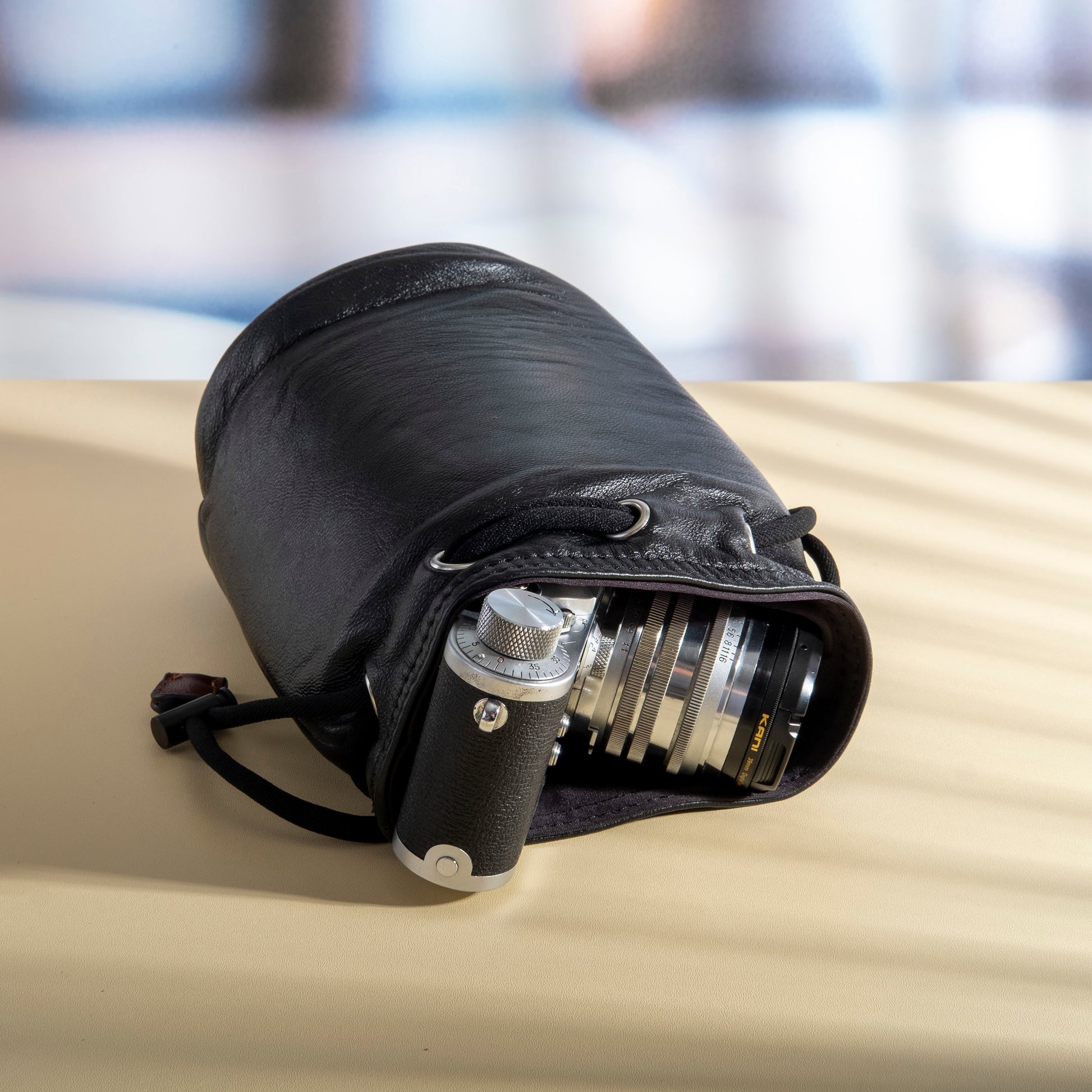 Genuine leather camera lens pouch - starcopia design store
