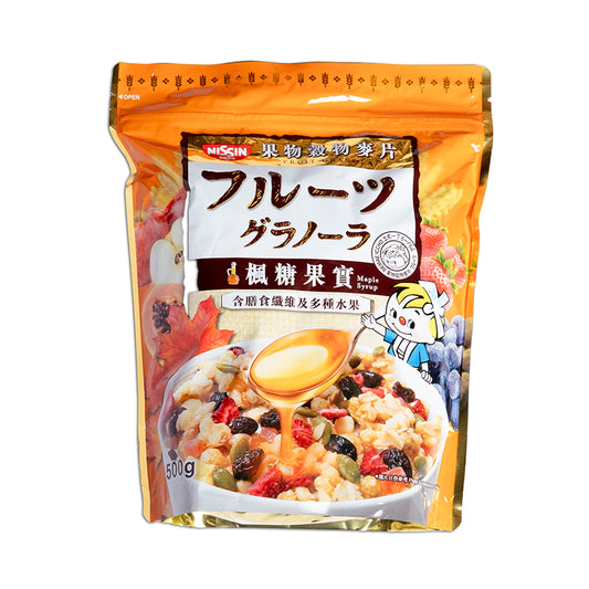 Nissin Granola Fruit Maple Syrup Flavour 500g 1 box 12 packs - starcopia design store