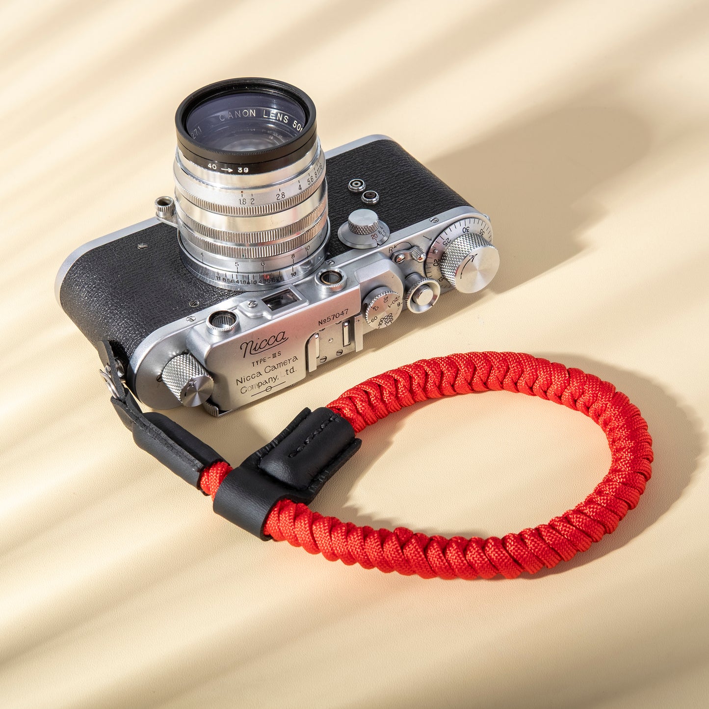 Adjustable Quick Release Nylon Camera Wrist Strap Red