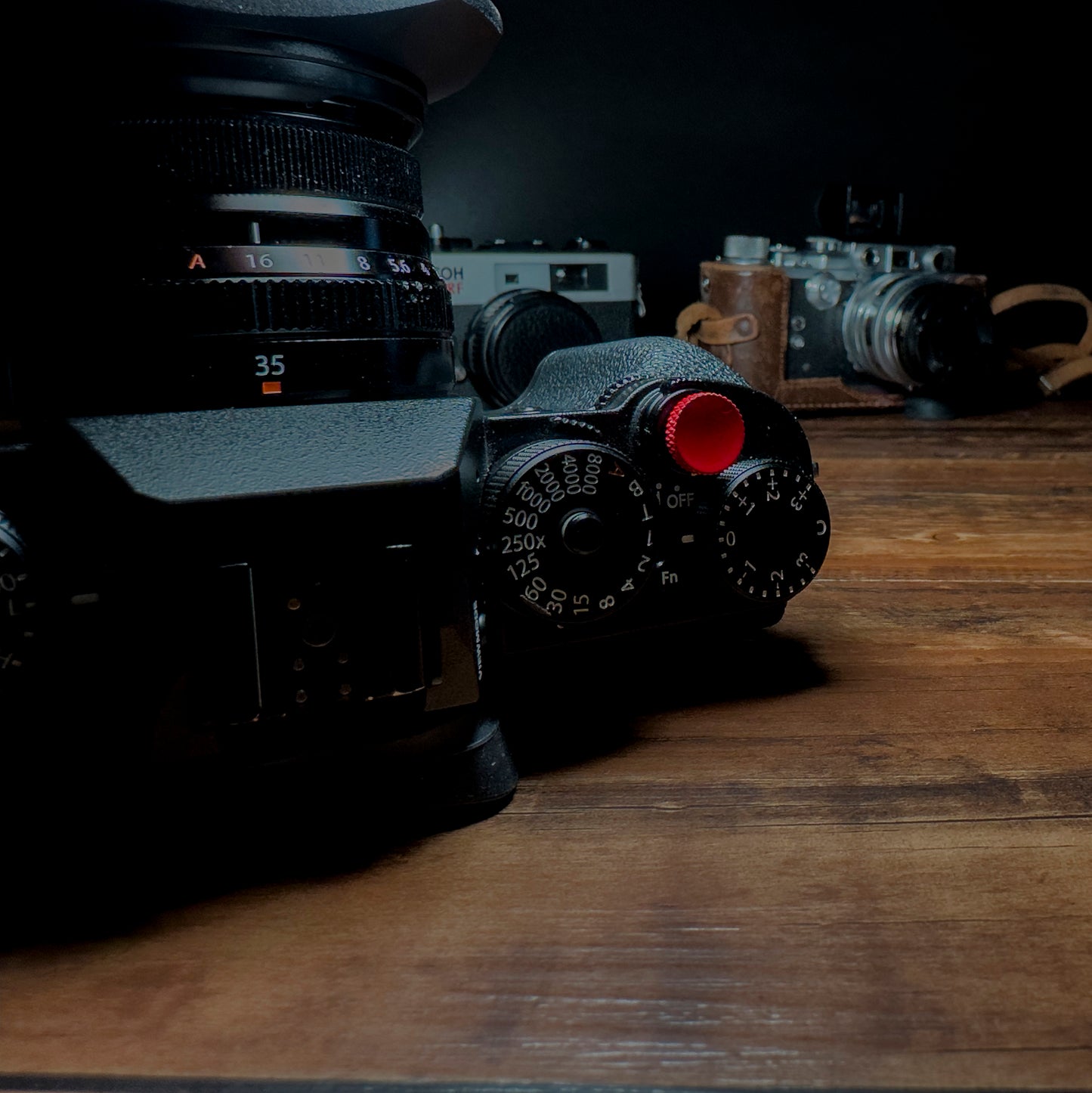 Pure Color Camera Shutter Button Upscale and Delicate Copper material Red