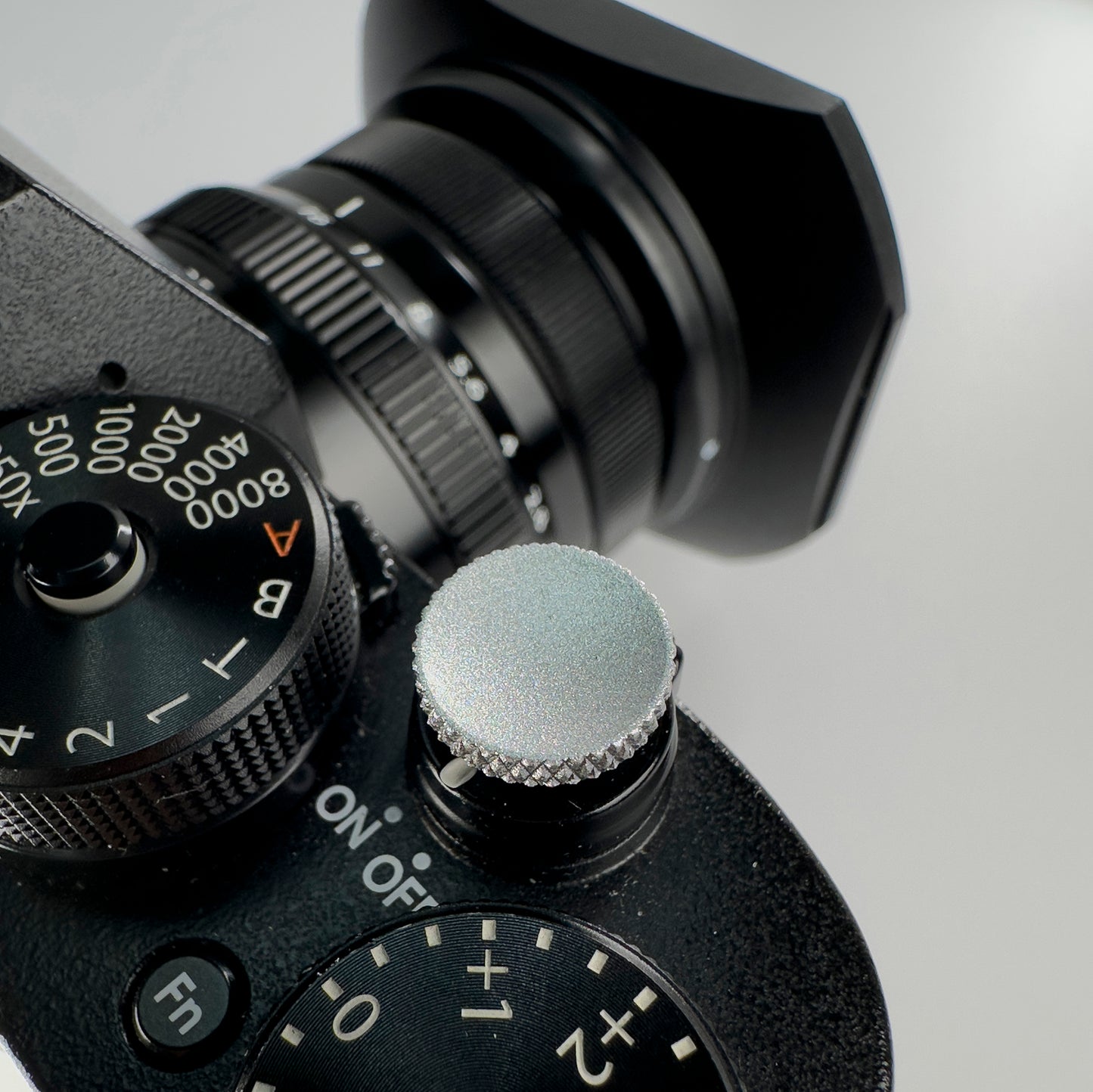 Pure Color Camera Shutter Button Upscale and Delicate Copper material Silver