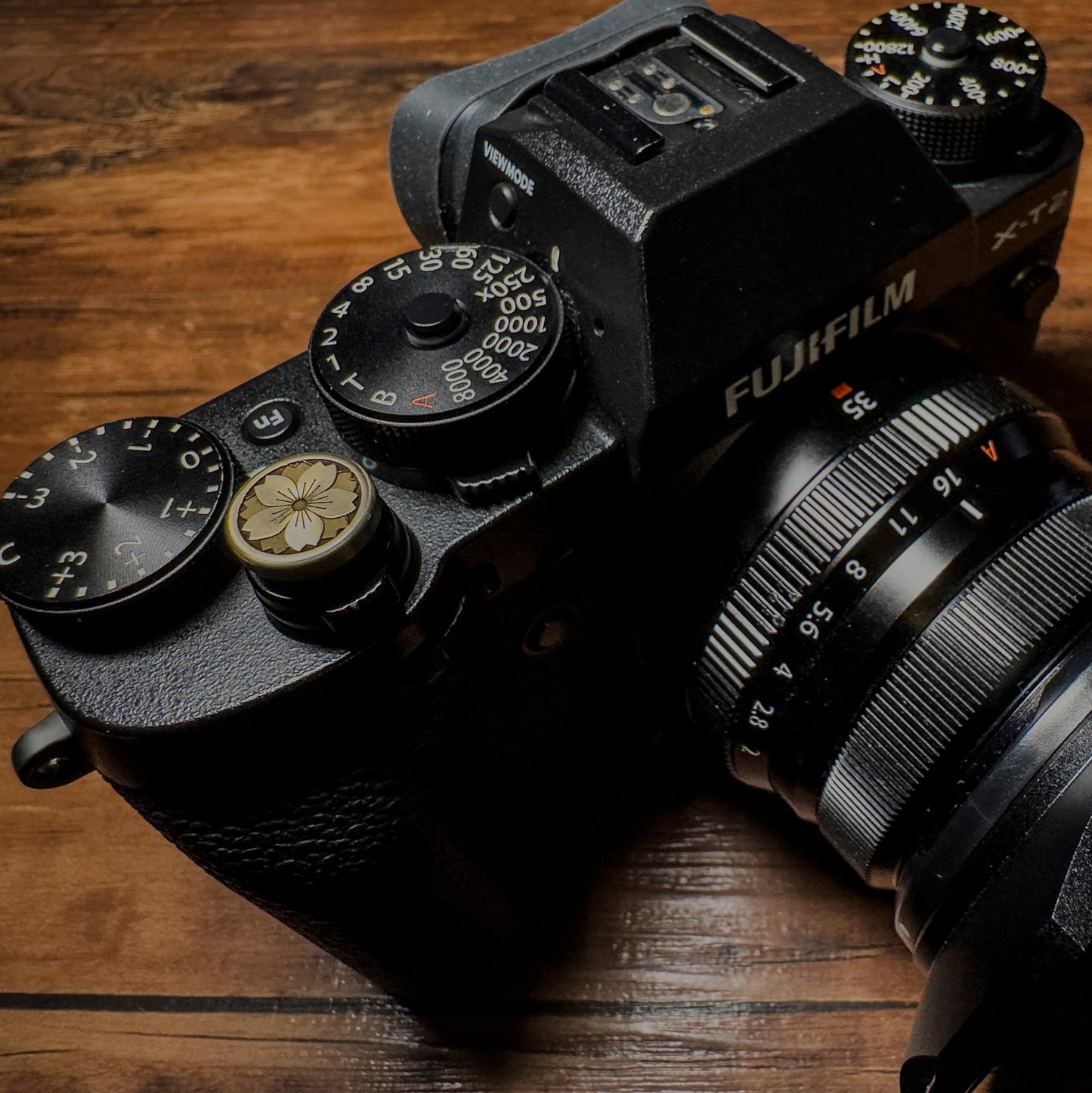 Camera Retro Shutter Button Upscale and Delicate brass materia Gold