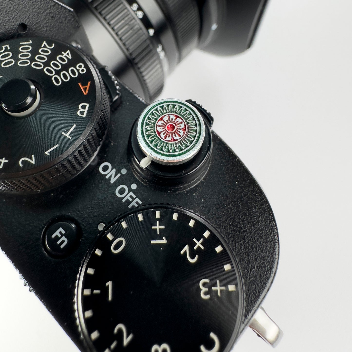 Camera Retro Shutter Button Upscale and Delicate brass material Green