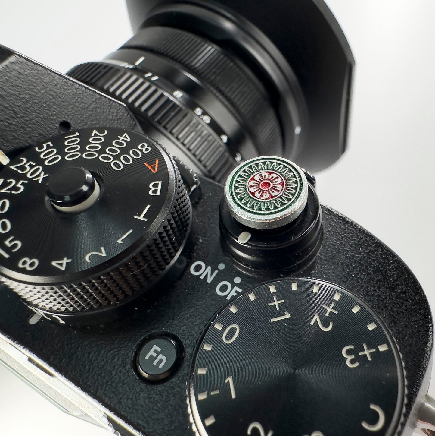 Camera Retro Shutter Button Upscale and Delicate brass material Green