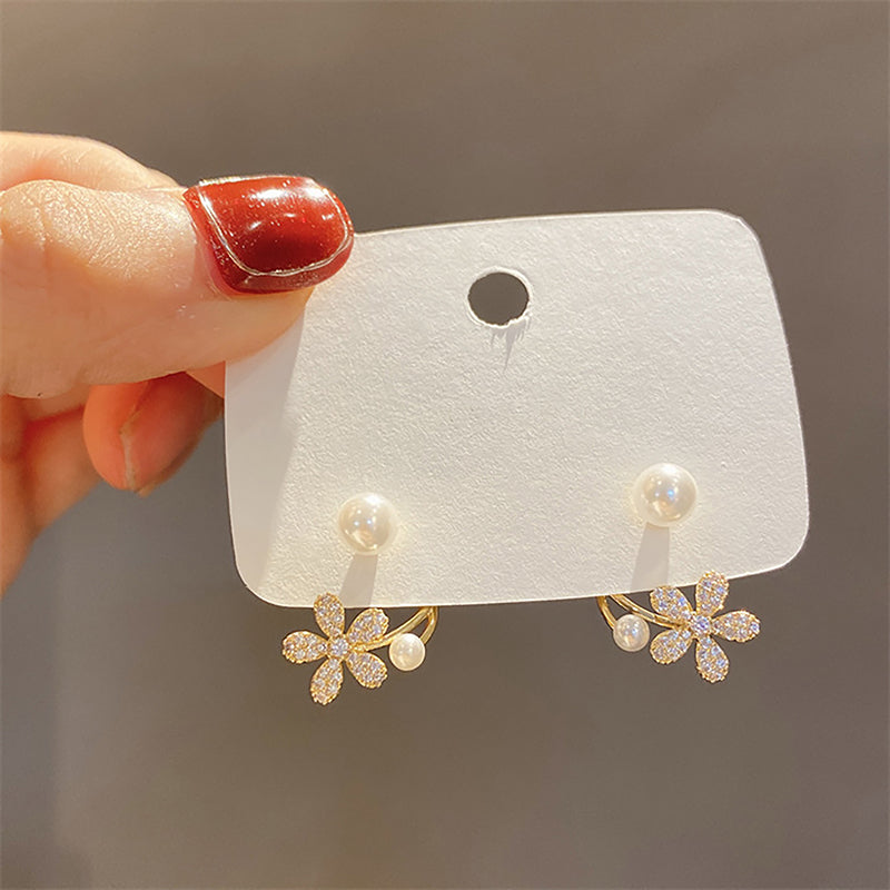 Fabufabu Pearl Flower Earrings - starcopia design store
