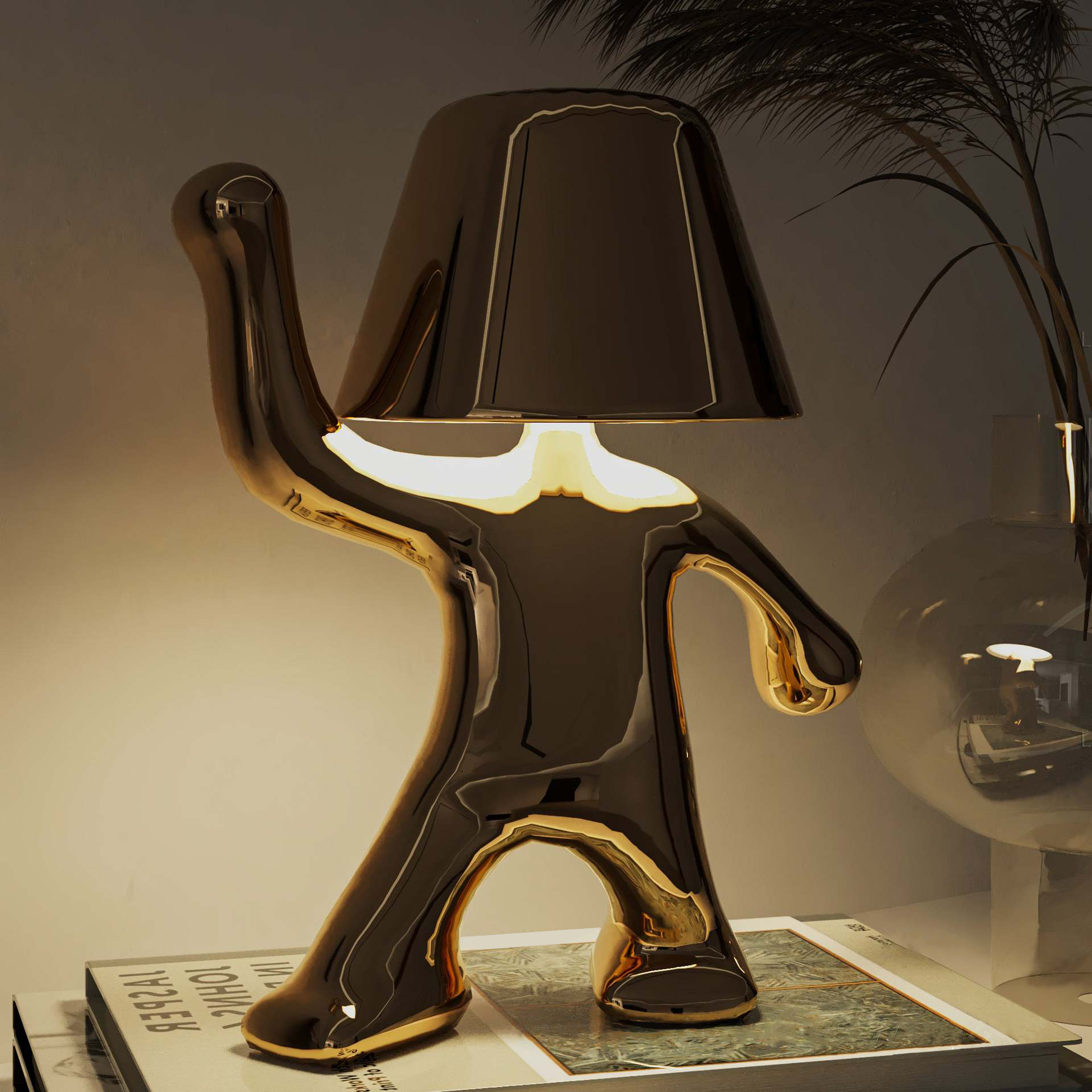 Fabufabu Contemplation Gold Rechargeable Lamp - starcopia design store