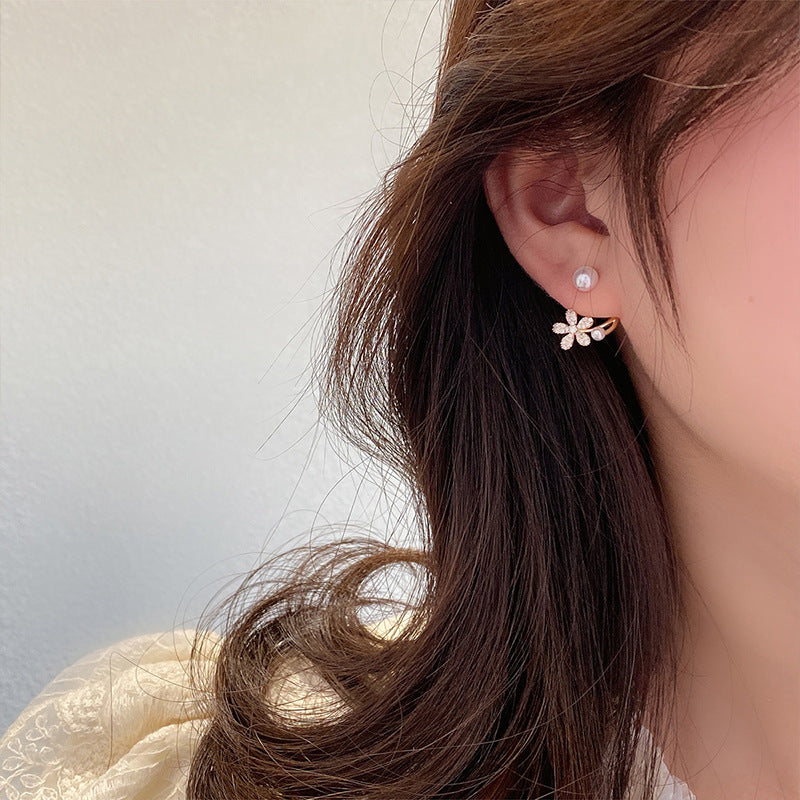 Fabufabu Pearl Flower Earrings - starcopia design store