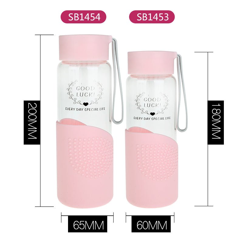 Eco One You Got This Inspirational Glass Water Bottle In Red Silicone –  Aura In Pink Inc.