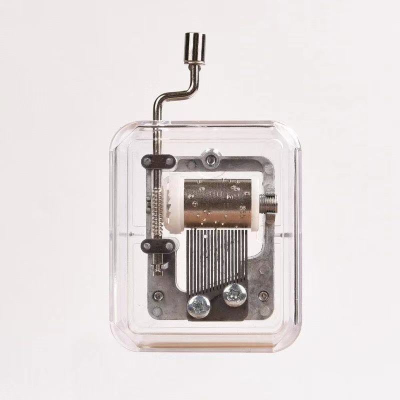 Simple transparent hand shaking music box - starcopia design store