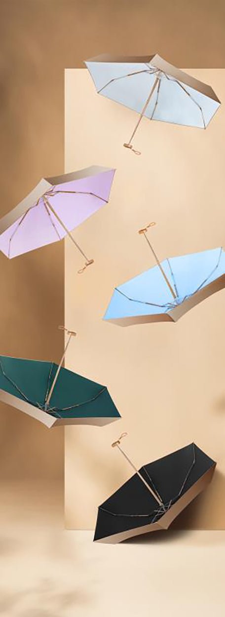 Mini UV Folding Rain Manual Umbrella - starcopia design store