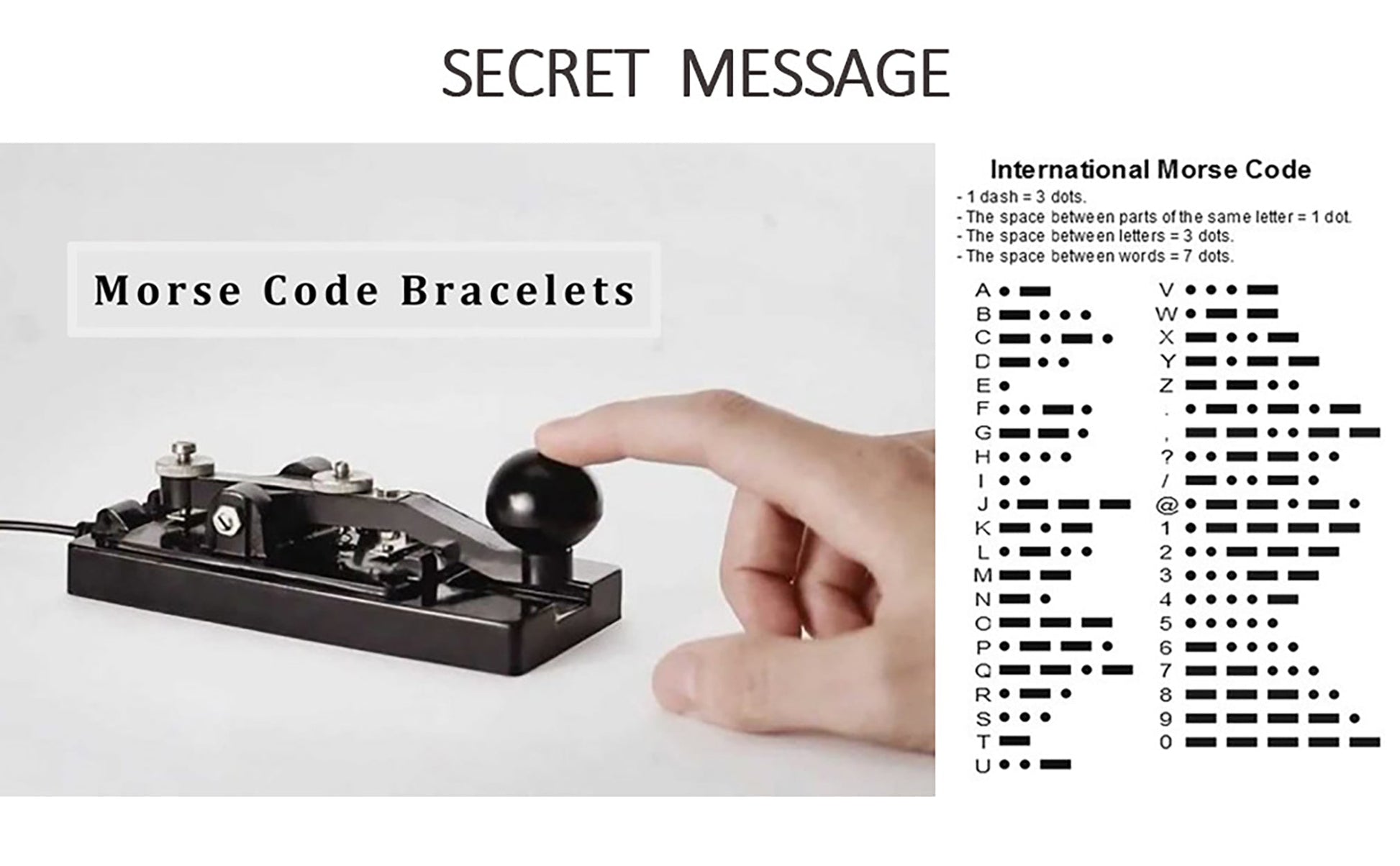 morse code couple bracelet - starcopia design store