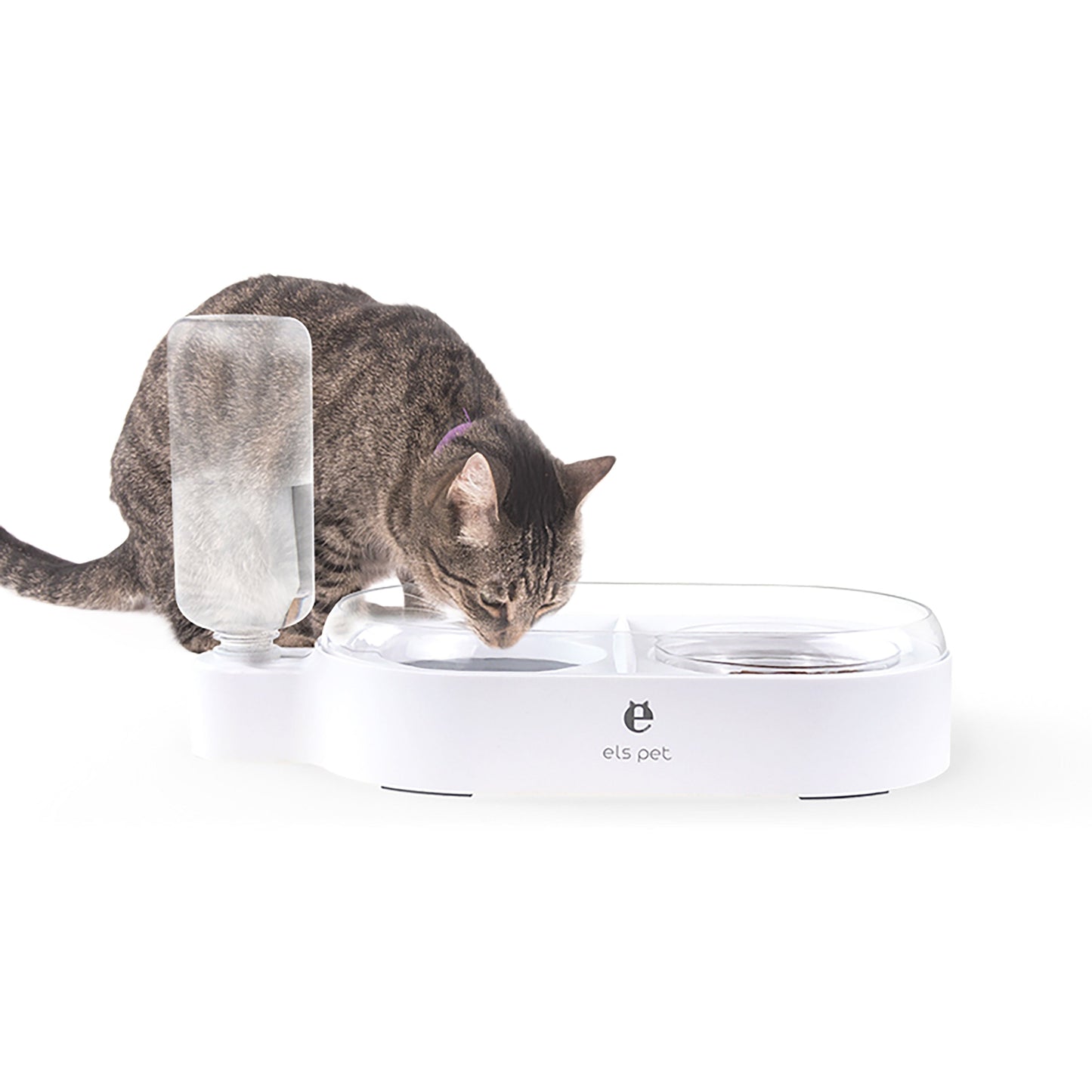 Pet Feeder 2-in-1 drinking and food bowl with splash - starcopia design store