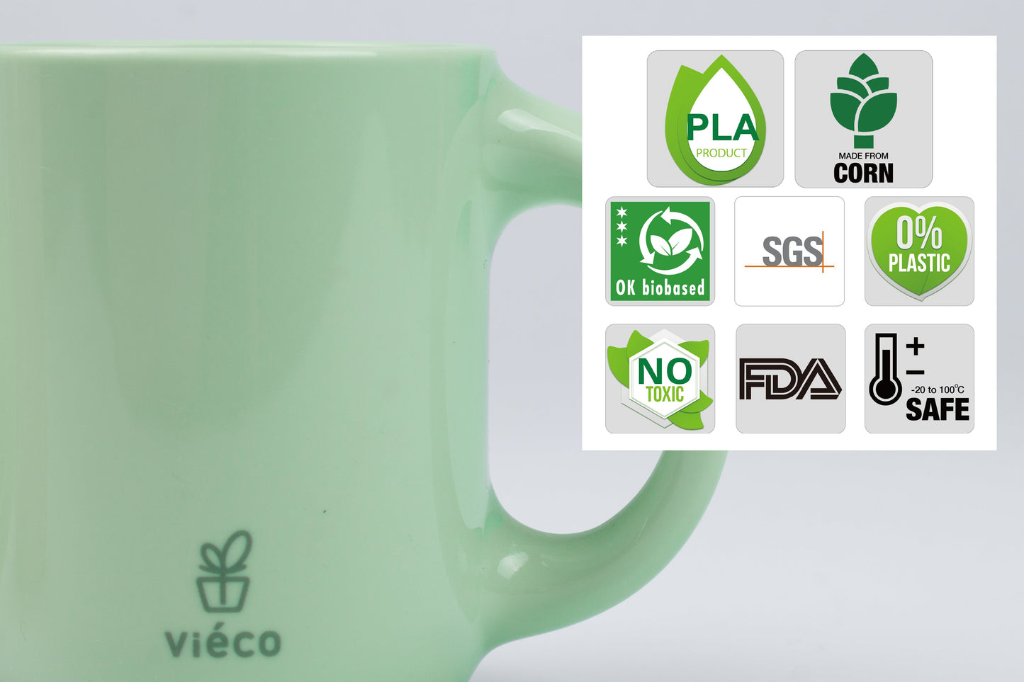 Viéco 2 easy-grip handles eco friendly cup - starcopia design store