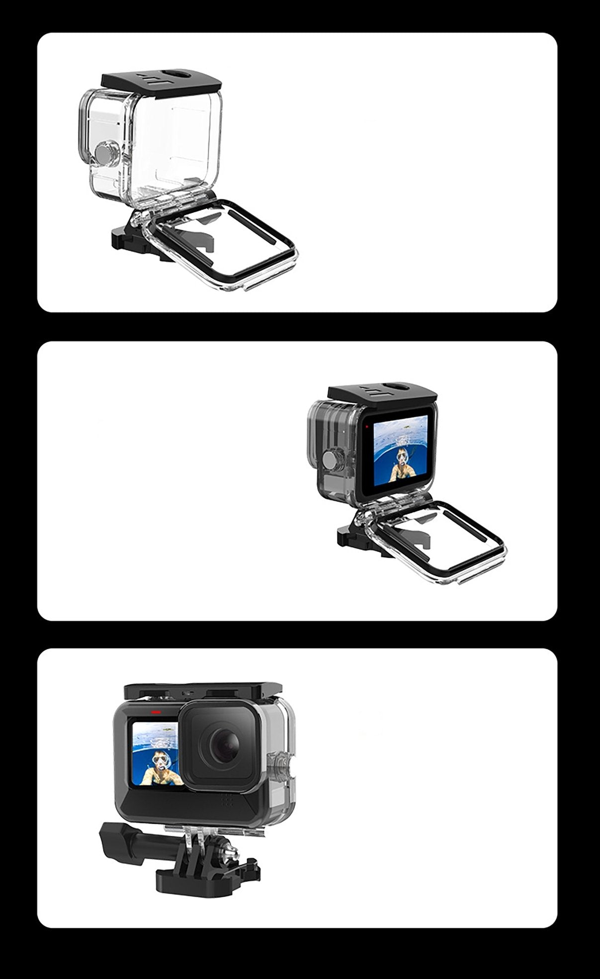 Waterproof Case for GoPro 10 free for Tri-Color Filter - starcopia design store